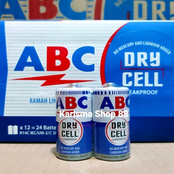 MURAH BATRE ABC BIRU TANGGUNG ISI 2 PCS/ BATERAI / BATTERY / BATU ABC KODE 392