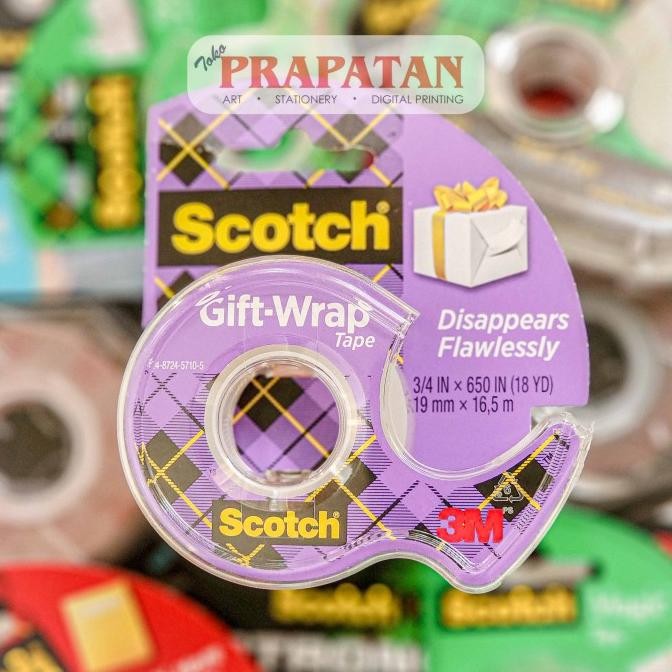 

Kualitas terbaik] Scotch Gift Wrap Tape | Isolasi Bening | Selotip