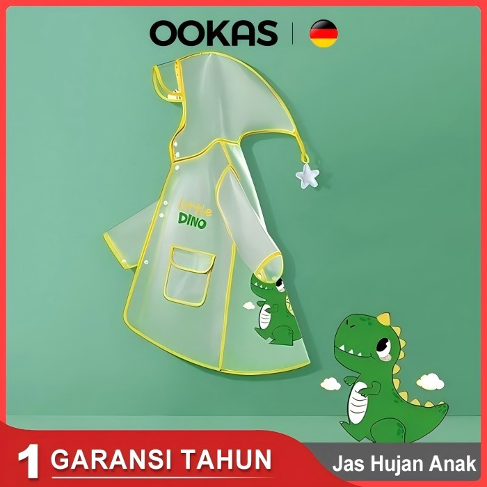 OOKAS JAS HUJAN ANAK LAKI LAKI/PEREMPUAN JAS HUJAN ANAK 3/4/5/6/7 TAHUN JAS HUJAN ANAK READY YAA