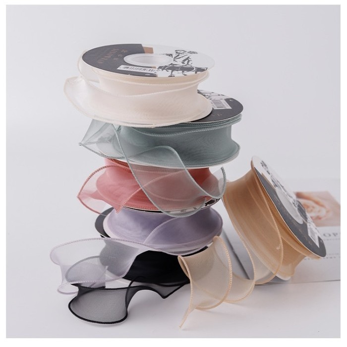 Ribbon Organza 4Cm Ribb-10/ 1 Roll Pita/Pita Organza/Pita Import