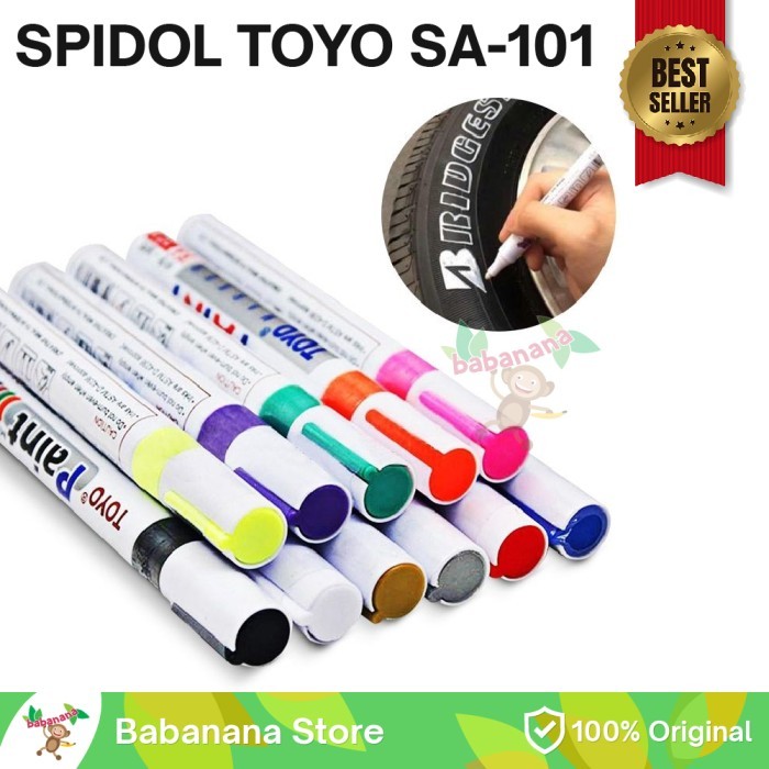 

TERBAIK TOYO SA-101 SPIDOL BAN PERMANEN ANTI AIR SPIDOL BAN PAINT MARKER KODE 157