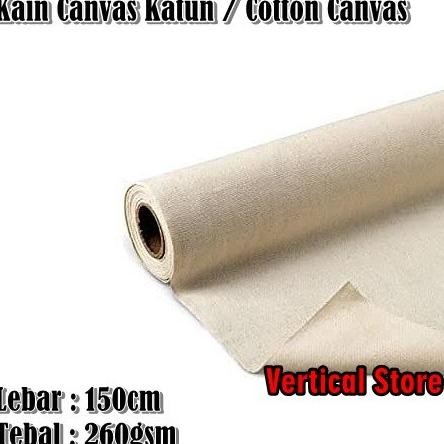 

KAIN COTTON CANVAS / KATUN KANVAS / BAHAN KANVAS LUKIS / APRON KANVAS