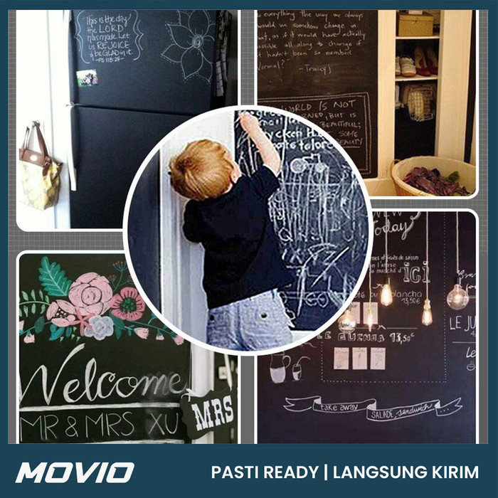 

DISKON MOVIO WALL STICKER WHITEBOARD - STIKER PAPAN TULIS TEMPEL DINDING KODE 1124