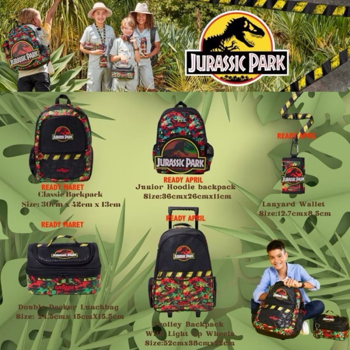 

TERBARU! MM SET SMIGGLE PERALATAN PERLENGKAPAN SEKOLAH EDITION JURASSIC PARK / JURASSIC PARK SET