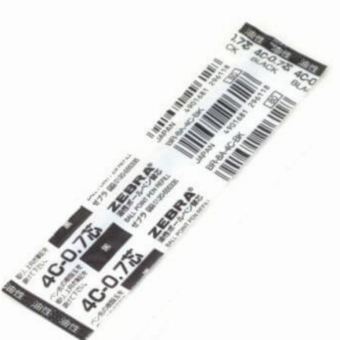 

TERPERCAYA REFILL BALLPOINT PEN ZEBRA 4C-07 KODE 1157