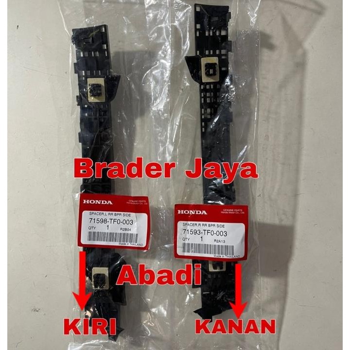 DUDUKAN BREKET BRACKET BEMPER BUMPER BELAKANG KANAN KIRI JAZZ GE8 S RS