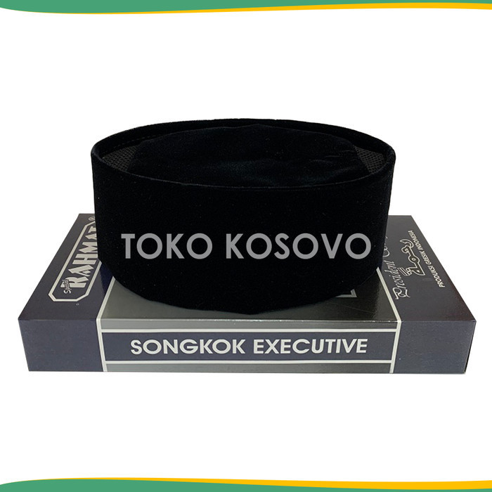 Terbaru Peci Songkok Kopiah Rahmat Spesial Ac Hitam Polos Grosir