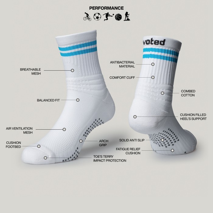 Voted Socks Kaos Kaki Lari Velocity