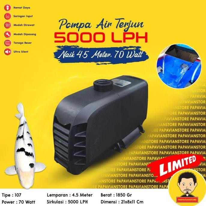 Mesin Pompa Kolam Ikan Koi Celup Submersible Filter Waterpump