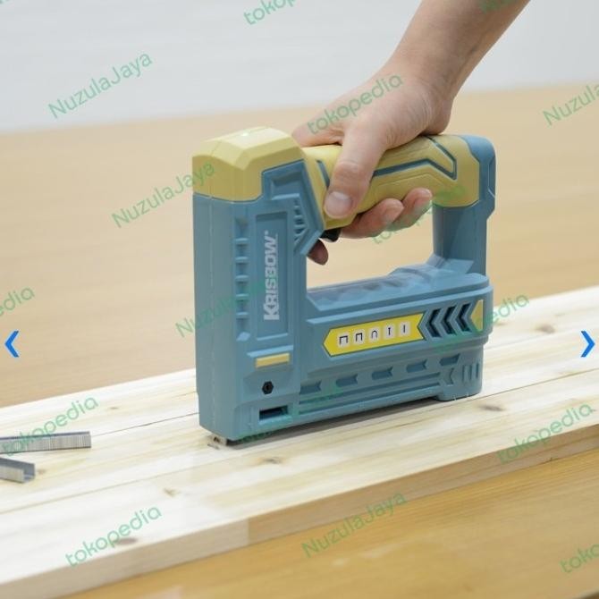 

Promo Staples tembak cordless gun 5 in 1 Krisbow stapler gun COD