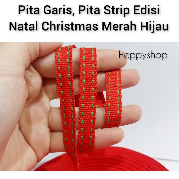 

.........] Pita Garis, Pita Strip Edisi Natal Christmas Merah Hijau