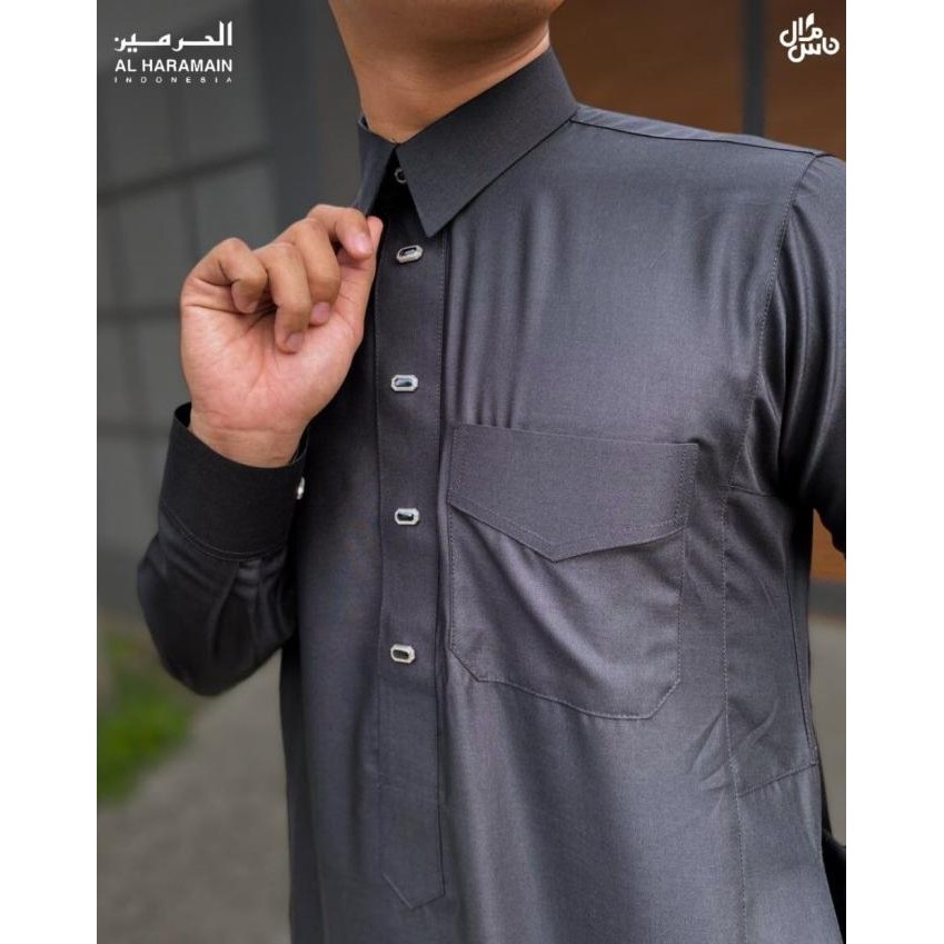 Jubah Al Haramain Premium  / Gamis Al Haramain 100% Original Lengan Panjang / Jubah Pria Dewasa Al H