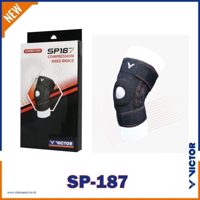 Deker Lutut Badminton Victor SP 187 Compression Knee Brace SP187 Original