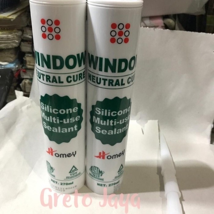 TERBAIK Lem Kaca Silikon Sealant Silicone Netral Neutral Merk WINDOW GRH