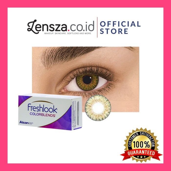 Softlens Freshlook ColorBlends P-Hazel/ Soflen Warna Bulanan by Alcon