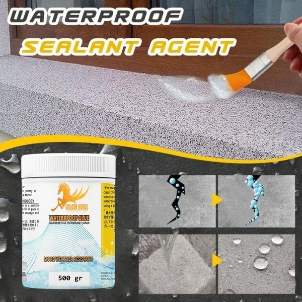 CUCI GUDANG Lem Anti Bocor Transparan Pelapis Tembok & Beton Anti Air / WaterProof