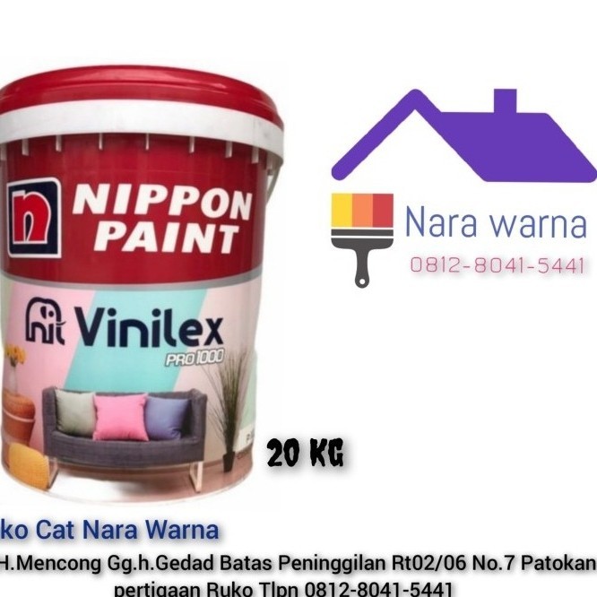 Vinilex White Bs 9102 Cat Tembok Interior kemasan pail 25kg
