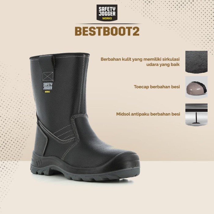 Safety Jogger BESTBOOT2 Sepatu Safety Heavy Duty, Model Boot