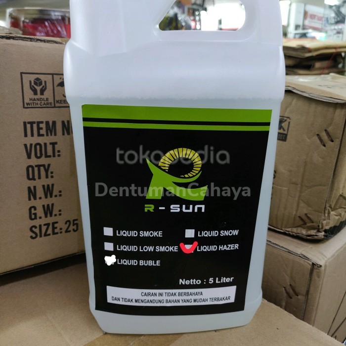 Cairan Liquid Mesin Hazer / Mesin kabut 5 liter isian mesin asap kabut