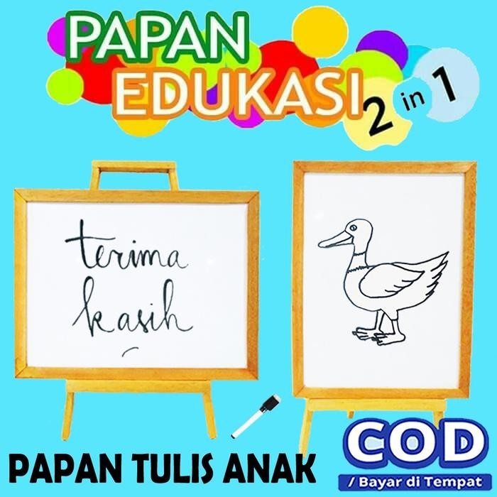 

PROMO PAPAN TULIS ANAK WHITEBOARD SIZE 32X42CM FREE SPIDOL DAN PENGHAPUS