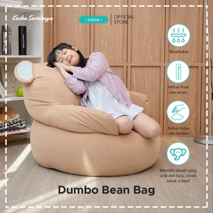 Casha-Bean Bag Anak-Dumbo Bean Bag-Sofa Bean Bag