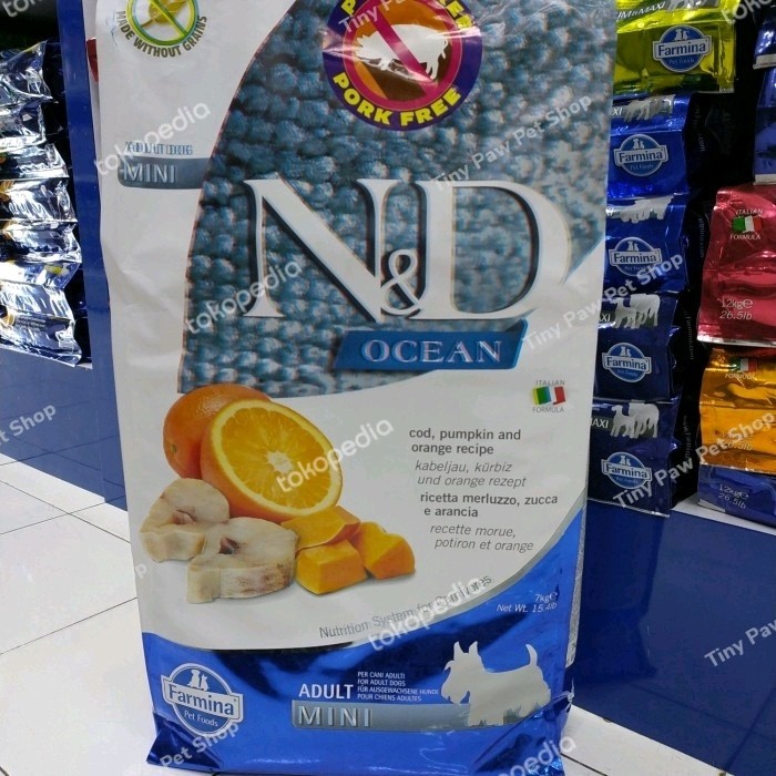 

Ready Farmina N&D mini adult pumpkin cod 7 kg