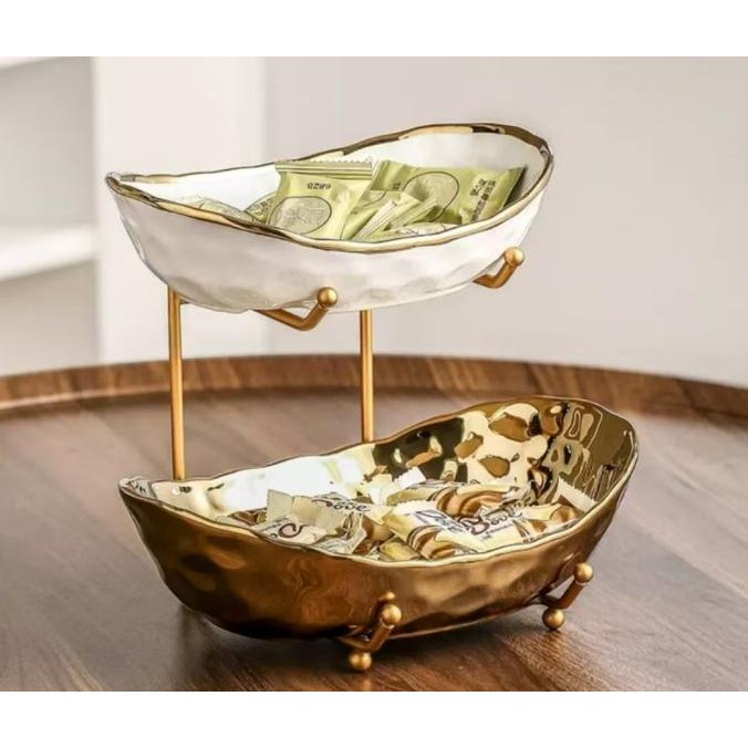 Ceramic Nordic Fruit Multi - layer / tempat buah / Mangkok Rak Buah / Rak Buah Multi Layer / Fruit 3