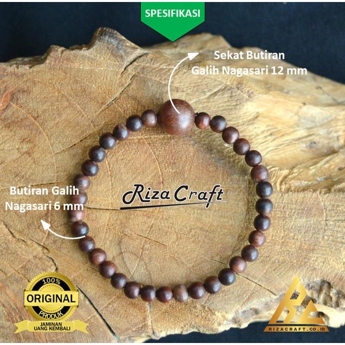 Diskon Gelang Tasbih 33 Biji Butir Kayu Galih Nagasari Asli Cirebon