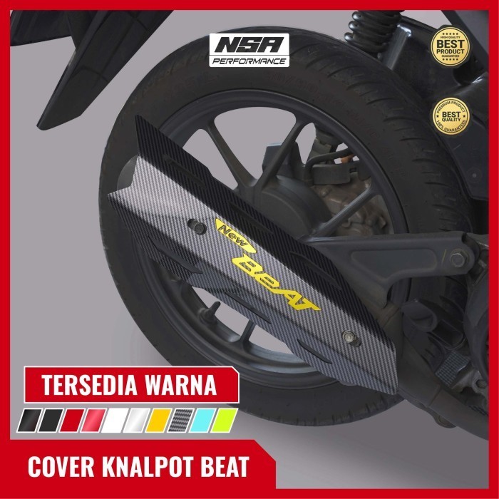 Nsa Cover Knalpot Beat 2010-2024 Tutup Knalpot All Honda Beat Aksesoris Motor Beat Nsa Performance