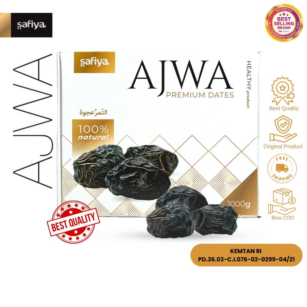 

Safiya Kurma Ajwa 1 Kg Kurma Nabi Original