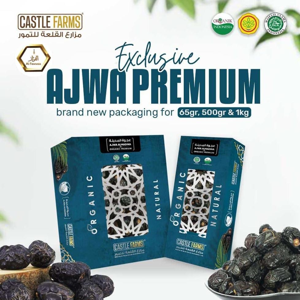 

Kurma ajwa sunnah premium jumbo / Kurma Ajwa Super Premium 1 kg Original Saudi / organic castle farm 1kg