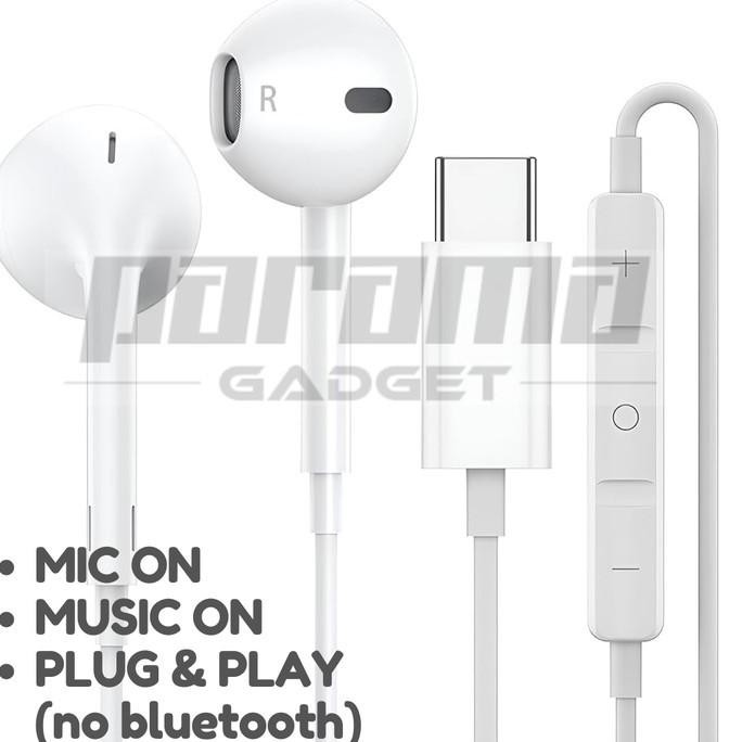 #Gosend#** Earphone Handsfree Headset for IPHONE 15 16 ORI 200%