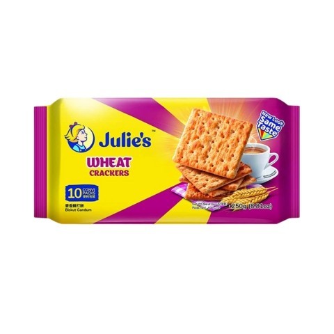 

Julies Wheat Crackers 250Gr/Pcs