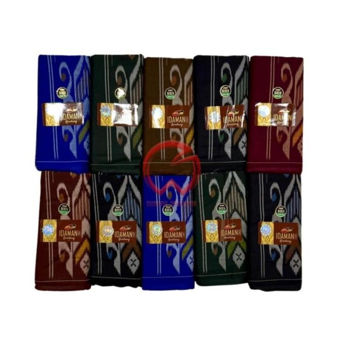 Terjangkau Grosir 10 Pcs Sarung Atlas Idaman 555 Kembang Motif Bhs Swl