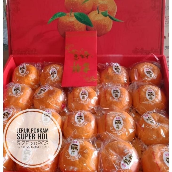 

BUAH JERUK PONKAM HDL SUPER SIZE 20 GIFT GROSIR 1 DUS