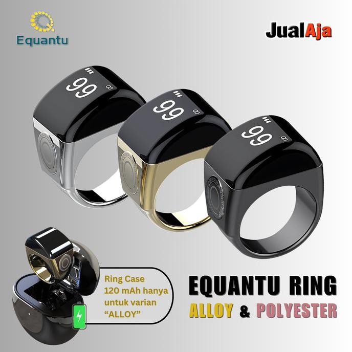 Cincin Tasbih Digital Equantu Zikir Ring Premium Tasbeh Charger 2202