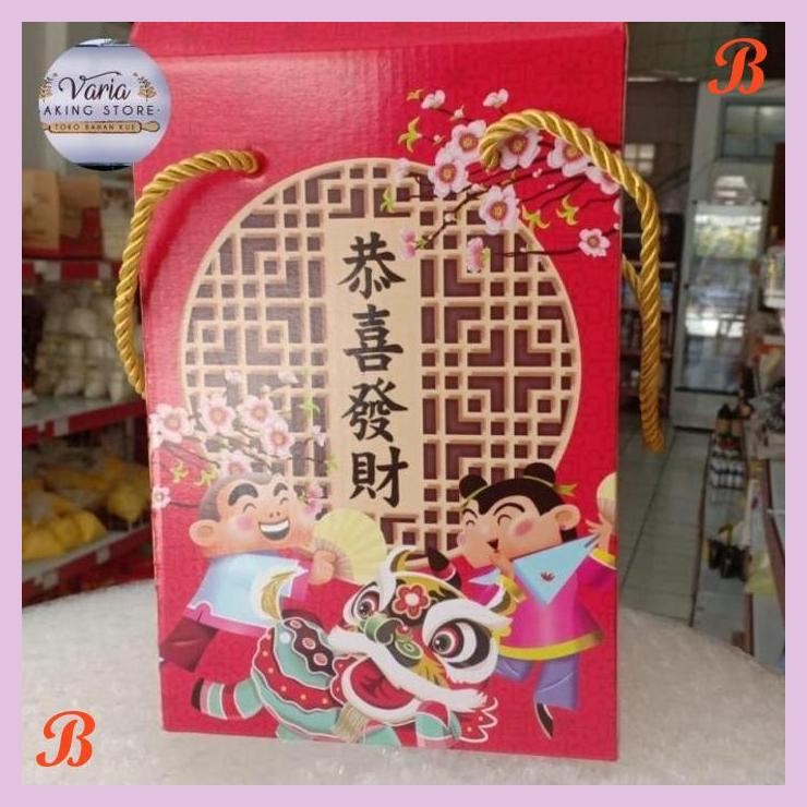 

| VRB | KOTAK HAMPERS TOPLES IMLEK 3 SUSUN CHINESE NEW YEAR DUS BOX