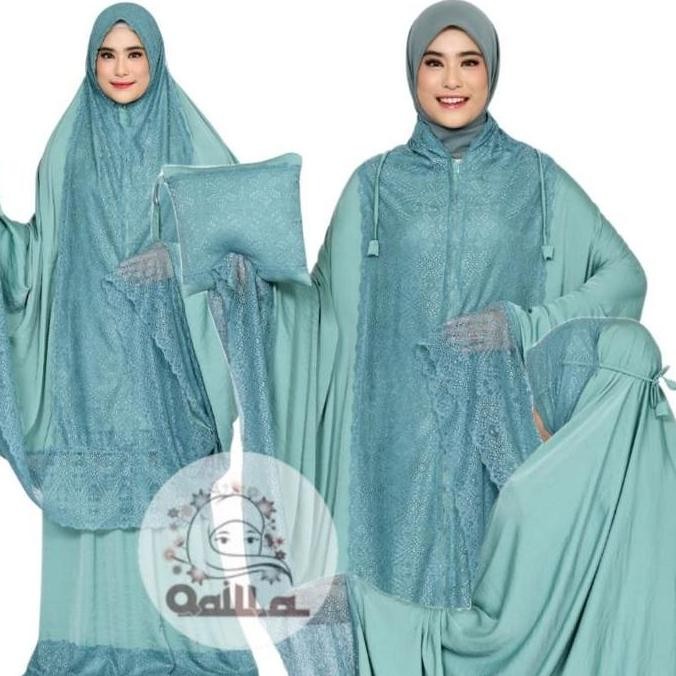 Miliki Mukena Zara Silk 2 In 1 Premium Warna Terlengkap Mukenah Muslim Renda Dewasa Mewah Cantik Nya