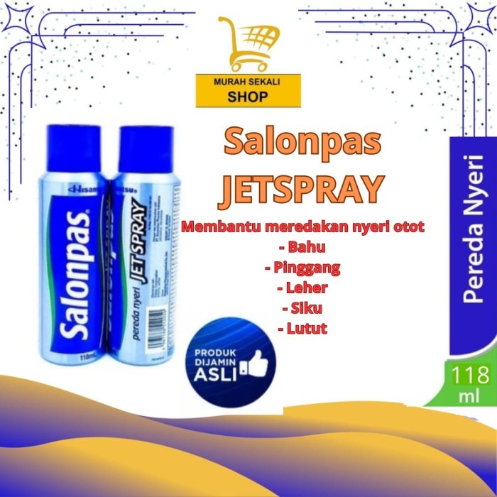 Salonpas Jet Spray 118 Ml Spray Pereda Nyeri Jetspray 118Ml Original