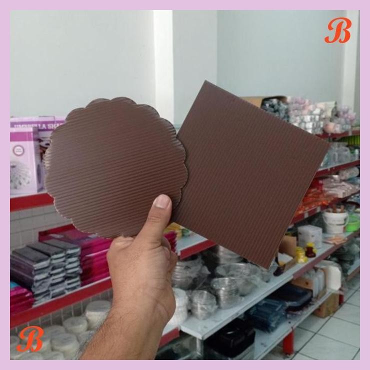 

| VRB | PAPAN COKLAT UK 15 CM PAPAN CAKE BROWN BOARD