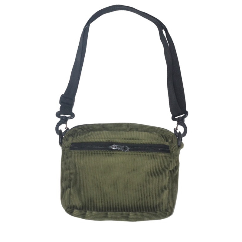 BIG SALE MATERNAL DISASTER - Sling Bag Dark Tas SLEMPANG CORDUROY