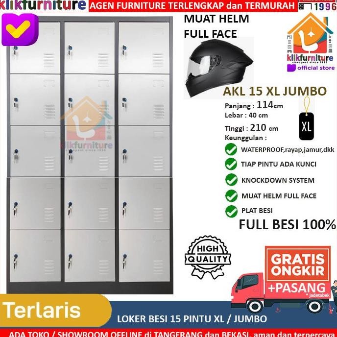 

Promo Loker Besi Besar 15 Pintu Muat Helm Full Face Akl 15 Jumbo