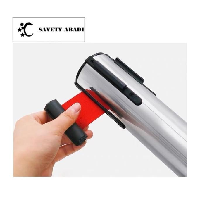 

Promo Promo Tapak Tiang Antrian Tiang Pembatas Antrian Tali 1.8Mtr Biru Mera