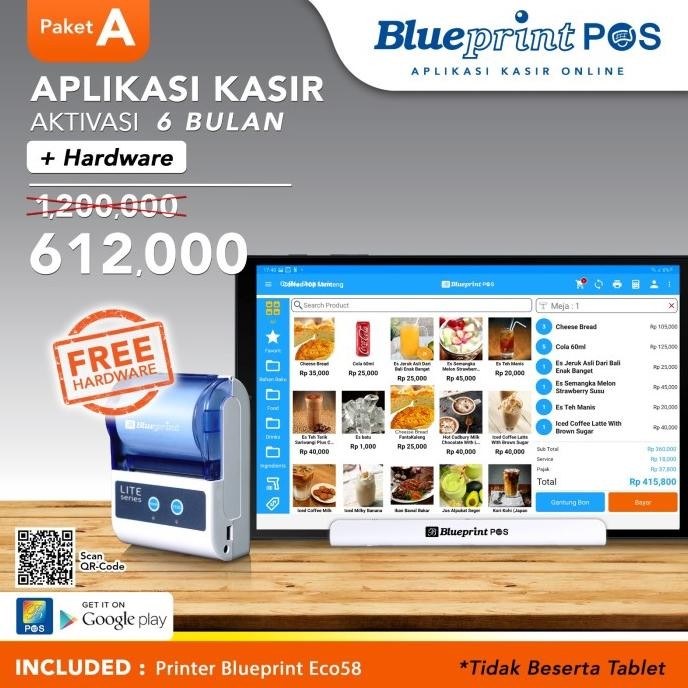 

Paket Aplikasi Kasir Android Blueprint POS 6 Bulan Free Printer Kasir