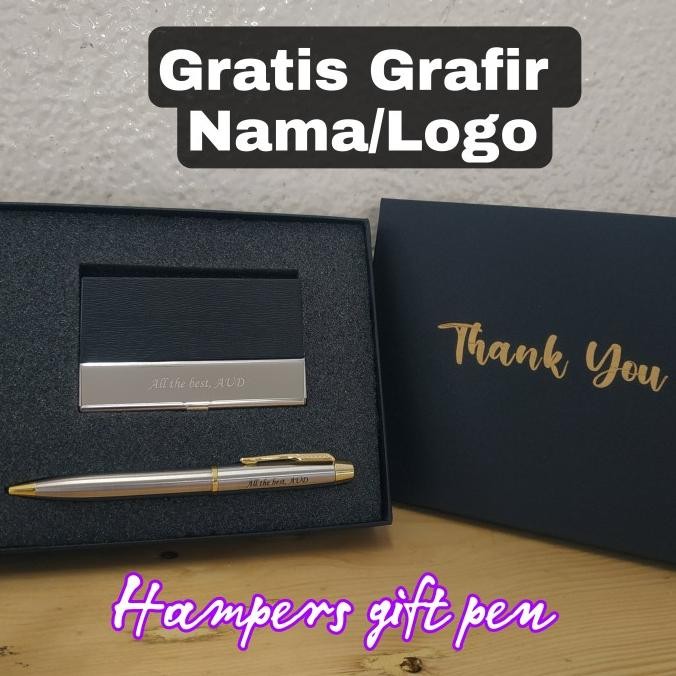

Sale Exclusive Gift Set Pen Parker + Card Holder Gratis Grafir Nama / Logo