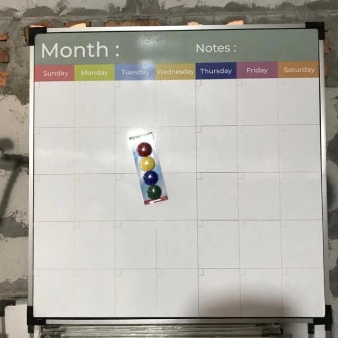

Murah Whiteboard Kalender Magnetik 60X90Cm