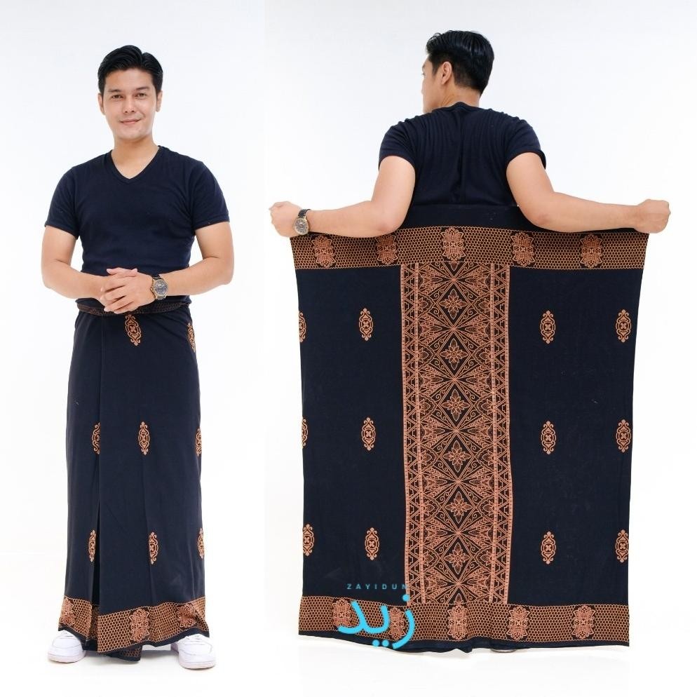 Voucher Lebaran Zayidun.Id Sarung Batik Pria Rabbani Palestine Warna Hitam Murah Santri Cowok Rayon 