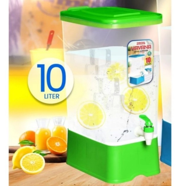 EKSLUSIF TOPLES AIR KRAN 10 LITER / TOPLES ES BUAH / TOPLES DISPENSER KRAN