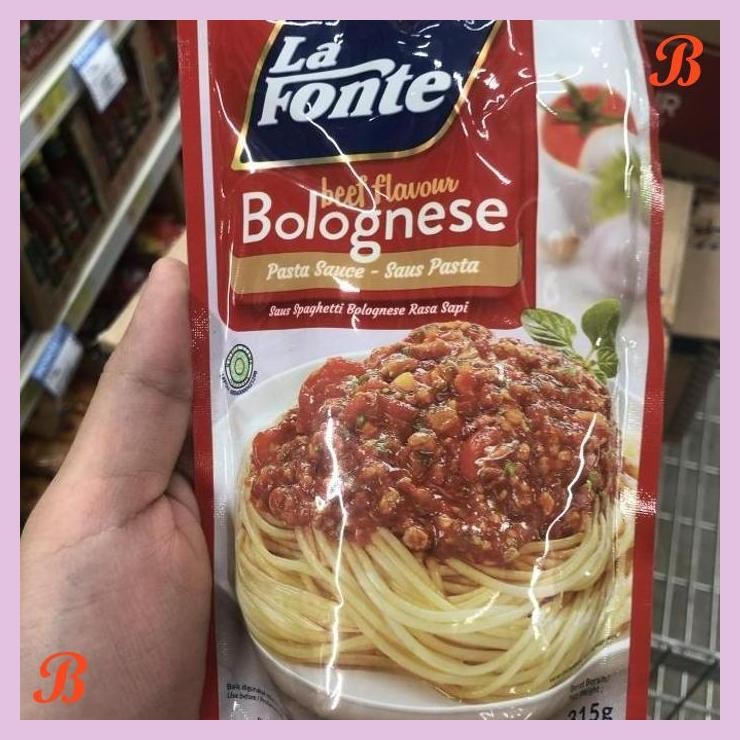 

| VRB | LA FONTE SAUCE BOLOGNESE 315 GRAM SAUS BOLOGNAISE DAGING TOMAT