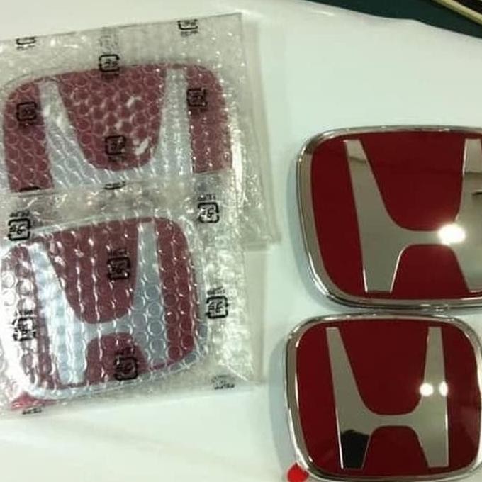 emblem logo honda merah mobil crv turbo 2017 up